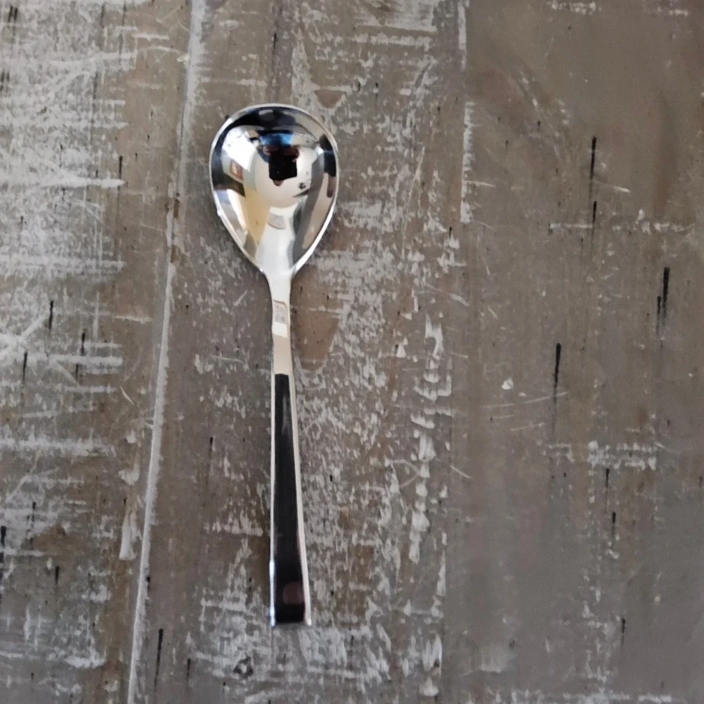 Dansk Meridian Soup Spoon Set of 2 Silver 18/10 Stainless Steel MCM Flatware
